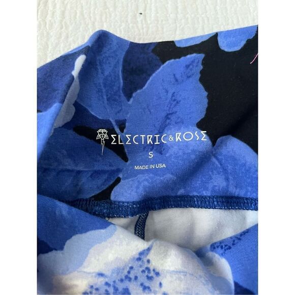 New Electric & Rose Sunset Ankle Legging Blue Floral - Picture 4 of 5